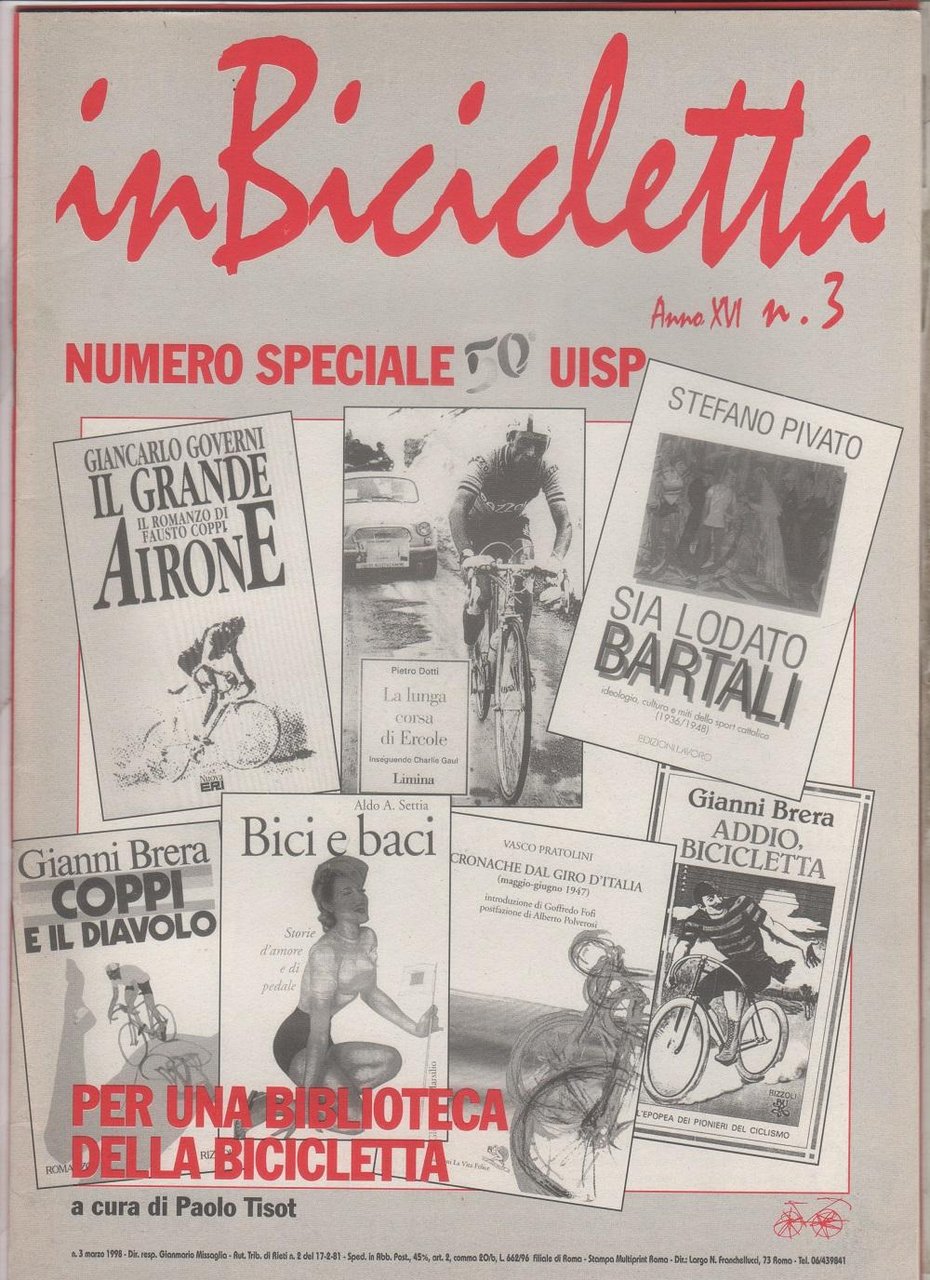In bicicletta anno XVI. n. 3/1998 | Immagine principale