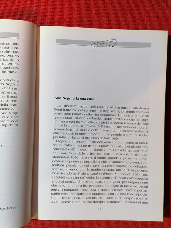 Incontri con Ada Negri