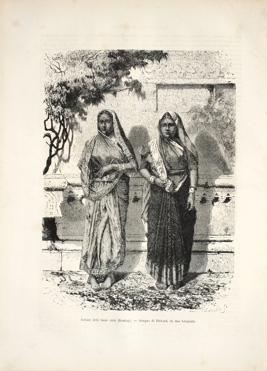 Indiane della basse caste (Bombay). Stampa 1863 | Immagine principale
