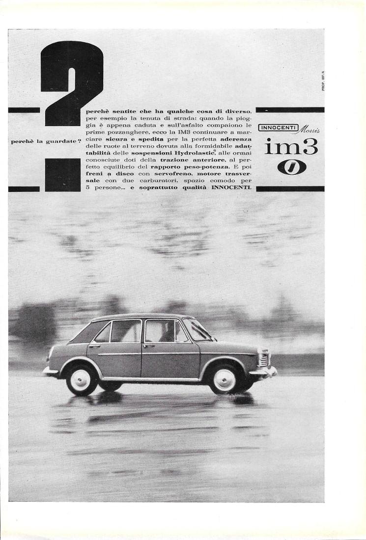 Innocenti Morris IM3. Advertising 1964 | Immagine principale