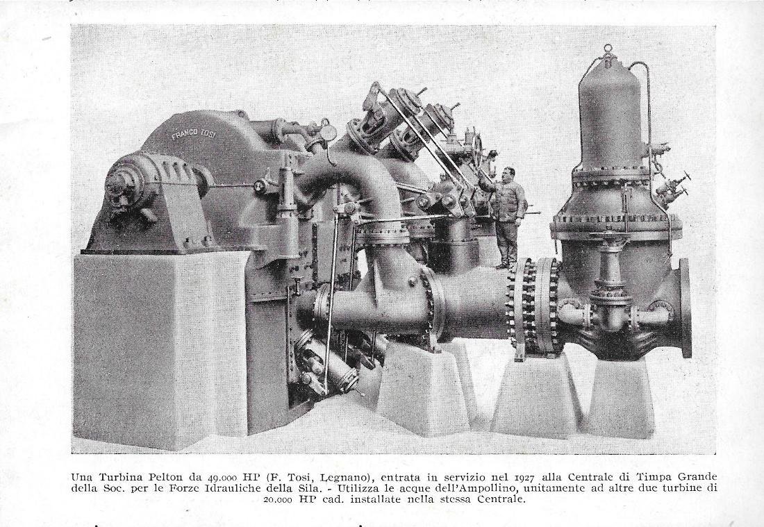 Interni della Centrale di Varzo. Fronte/retro. Stampa 1928 | Immagine principale