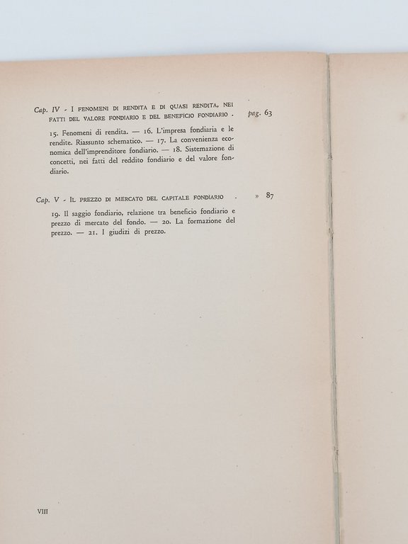 Introduzione Allo Studio Del Capitale Fondiario Libro Brizi Edagricole 1950