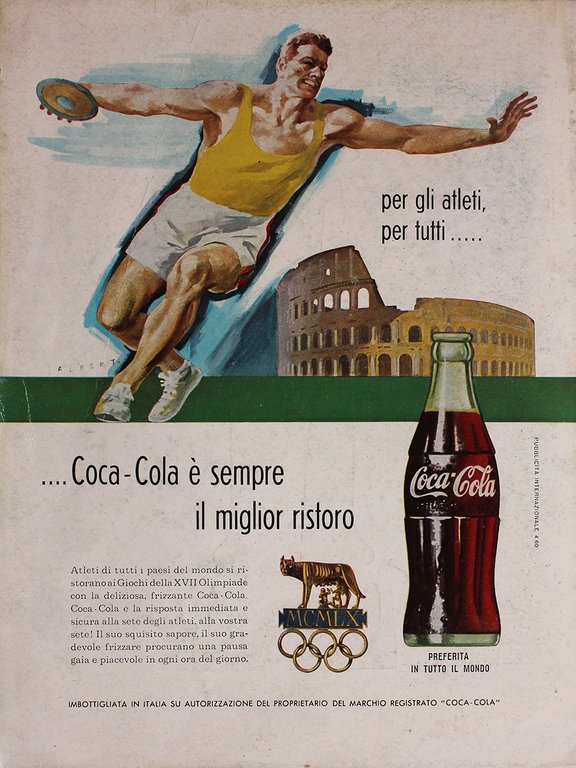 Iodosan Zambeletti / Coca Cola Olimpiadi di Roma. Advertising 1960 | Immagine Gallery 2