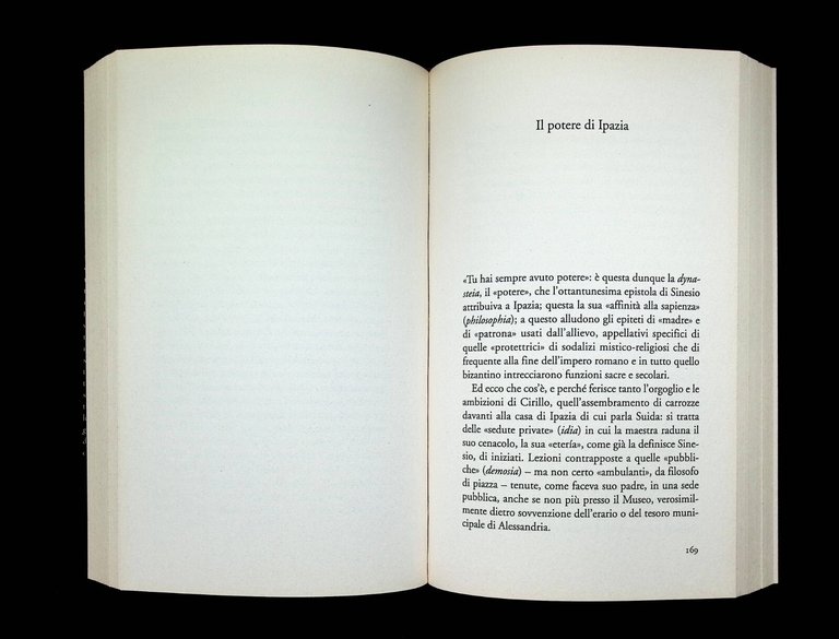 Ipazia La Vera Storia Libro Silvia Ronchey Prima Edizione RIzzoli …