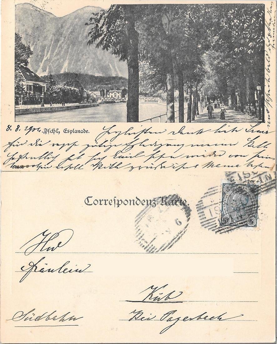 Ischl, Esplanade. Viaggiata 1904 | Immagine principale