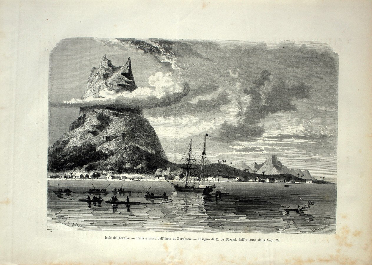 Isole del Corallo. Rada e picco di Borabora (nave Coquille). … | Immagine principale