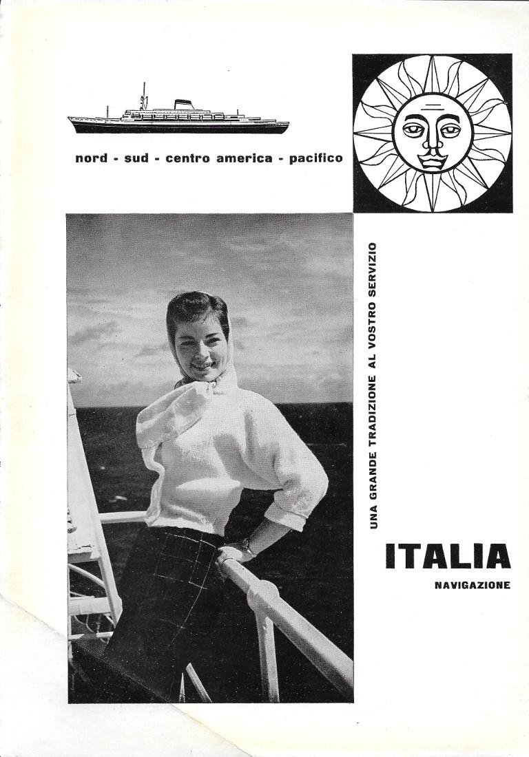 Italia Navigazione. Advertising 1963 | Immagine principale