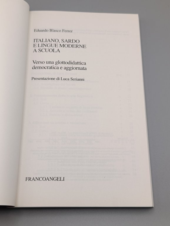 Italiano, sardo e lingue moderne a scuola : verso una …