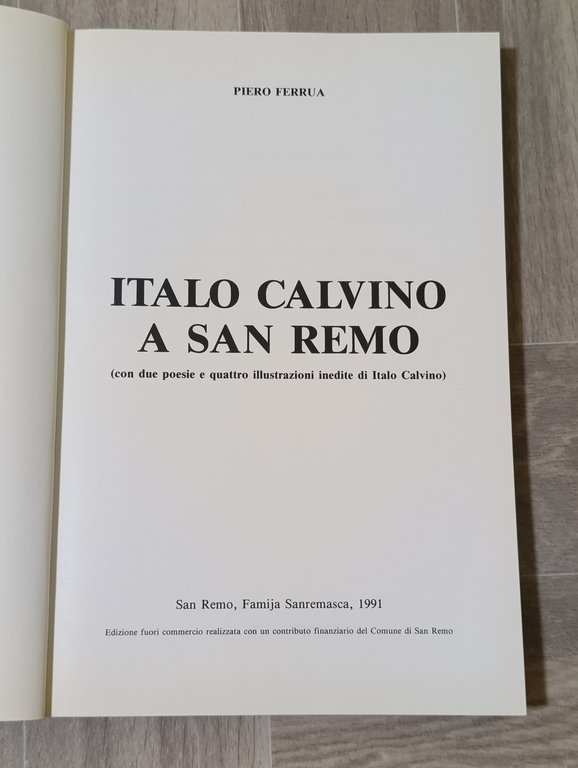 Italo Calvino a Sanremo