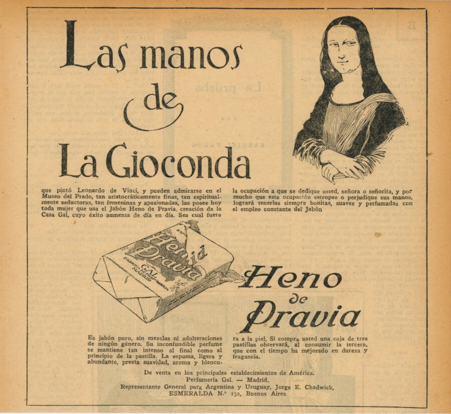 Jabon Heno de Pravia. Advertising 1922 | Immagine principale