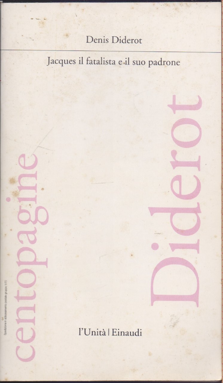 Jacques il fatalista e il suo padrone - Denis Diderot | Immagine principale
