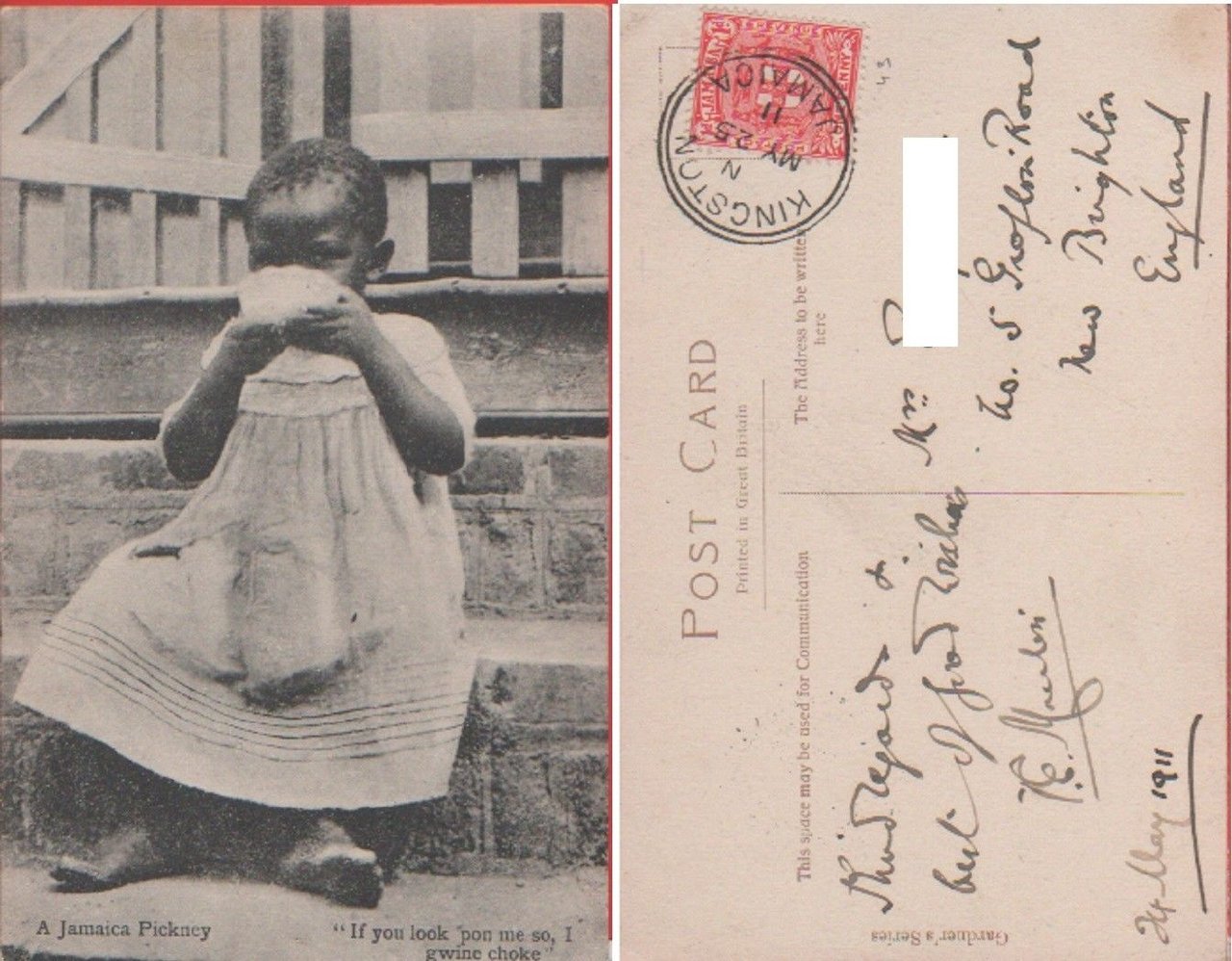 Jamaica. A Jamaica Pickney. Viaggiata 1911 | Immagine principale