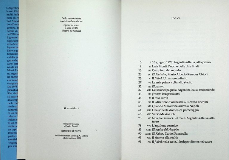 Javier Zanetti Un Legame Mondiale Libro 2023 Calcio Prima Edizione …
