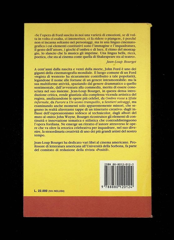 John Ford, Libro Jean Lopu Bourget Le Mani Prima Edizione …