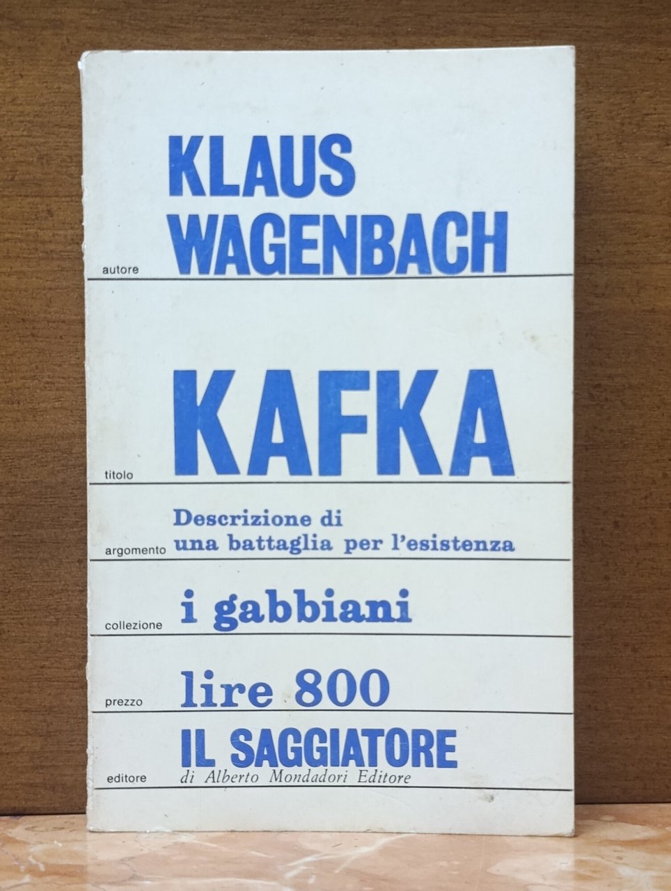 Kafka. Descrizione di una Battaglia per l'Esistenza. I Gabbiani | Immagine principale