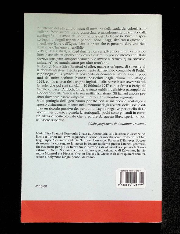 Kalymnos la ribelle. I 31 anni di occupazione italiana del …
