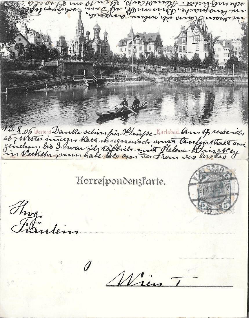 Karlsbad, Westend. Viaggiata 1905 | Immagine principale