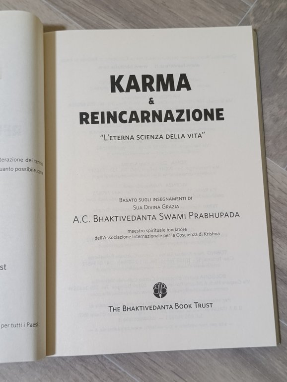 Karma e Reincarnazione