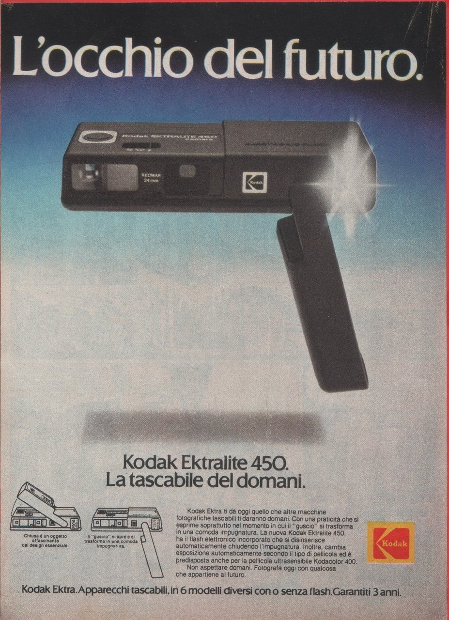 Kodak Ektralite 450. Advertising 1981 | Immagine principale