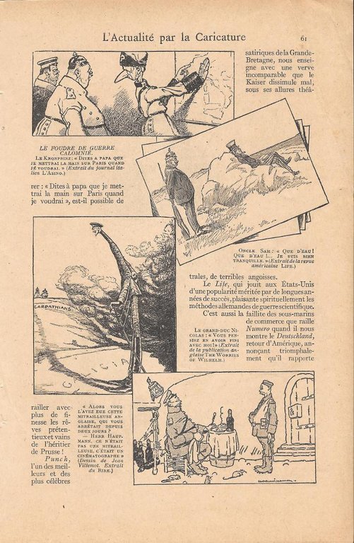 L'actualité par la caricature. Stampa 1916 | Immagine Gallery 2