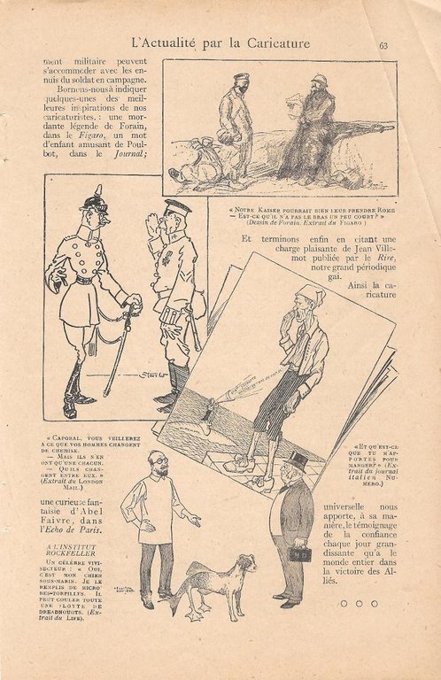 L'actualité par la caricature. Stampa 1916 | Immagine Gallery 4