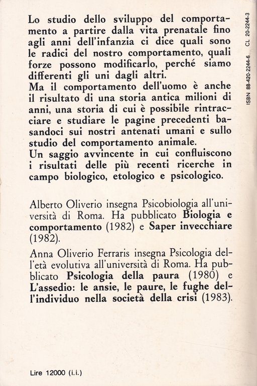 L'alba del comportamento umano