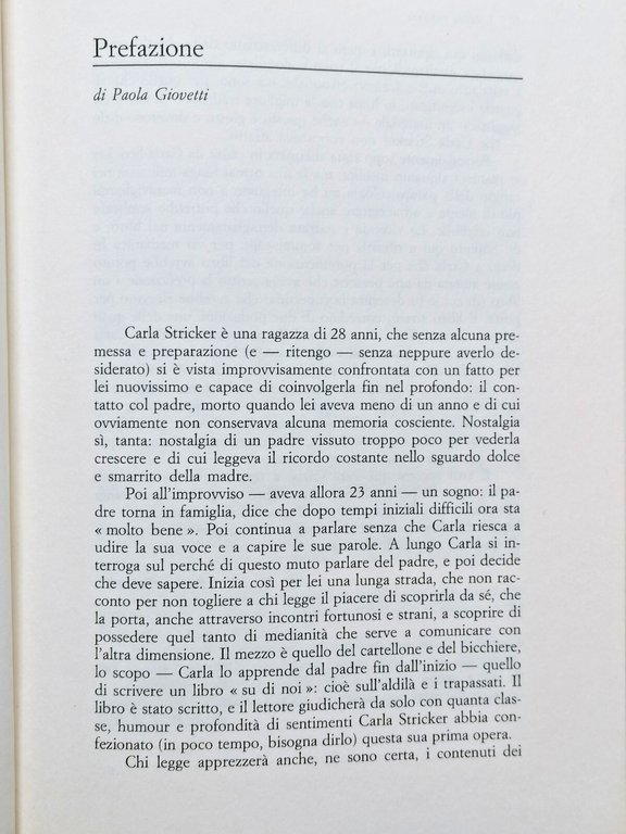 L'Aldilà Risponde Libro Carla Stricker Hermes Medianità 1988 Prefazione Giovetti