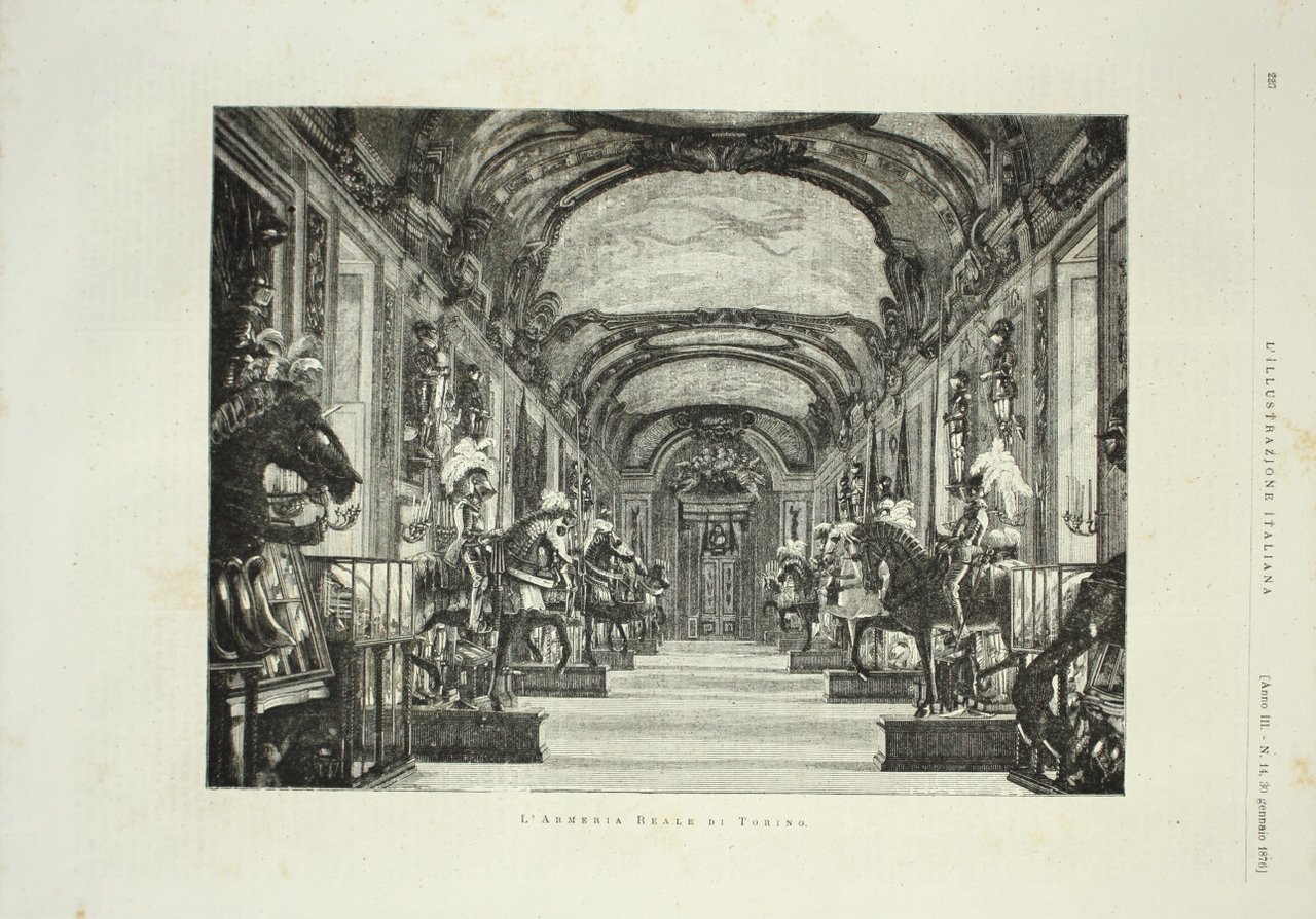 L'Armeria Reale di Torino. Stampa 1876 | Immagine principale