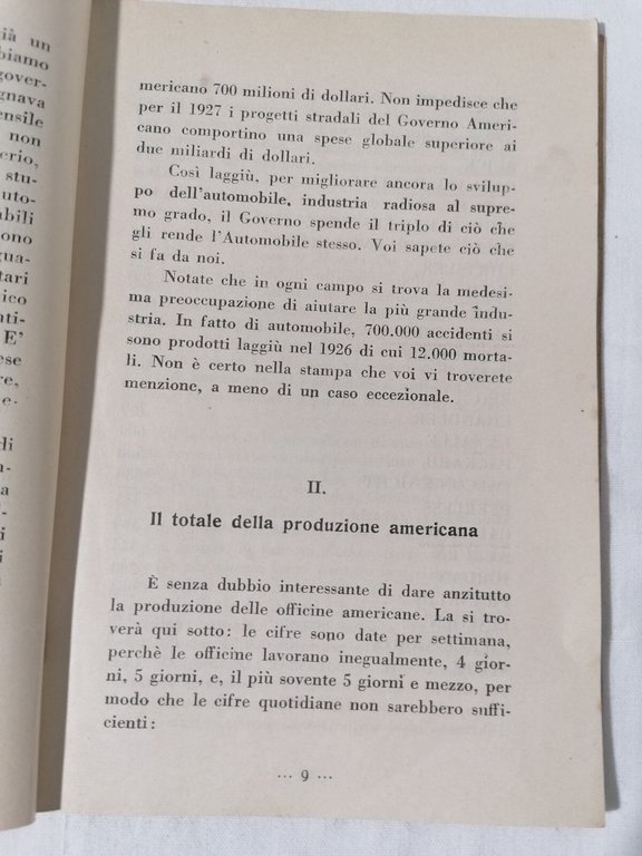 L'Automobile Americana Una Grande Inchiesta Libro Sicma Estratto L'Auto 1927