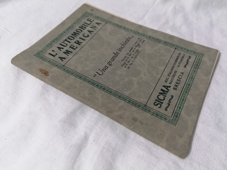 L'Automobile Americana Una Grande Inchiesta Libro Sicma Estratto L'Auto 1927