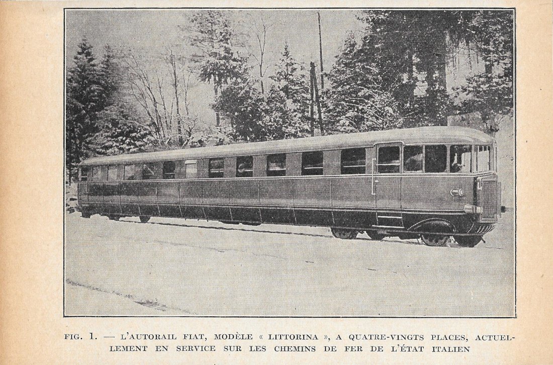 L'Autorail Fiat Modéle Littorina - Advertising 1934 | Immagine principale