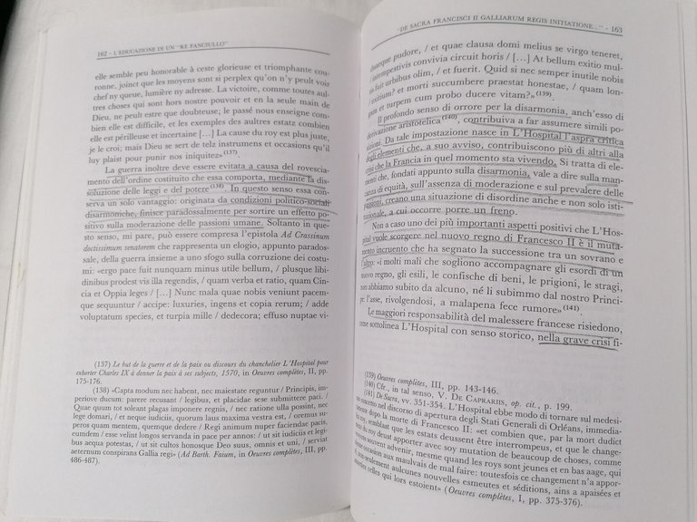 L'Educazione Di Un Re Fanciullo Michel De L'Hospital Francesco II …