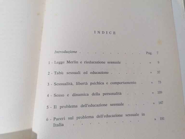 L'Educazione Sessuale In Italia