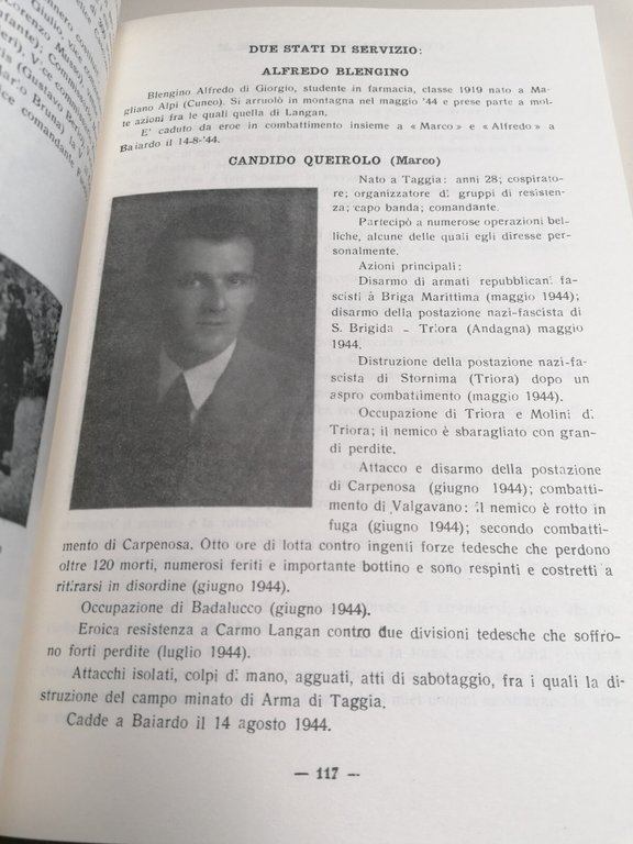 L'Epopea Dell'Esercito Scalzo Libro Mascia Resistenza Imperiese Prima Edizione