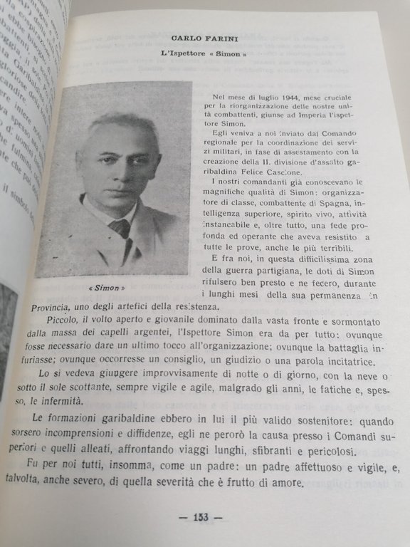 L'Epopea Dell'Esercito Scalzo Libro Mascia Resistenza Imperiese Prima Edizione