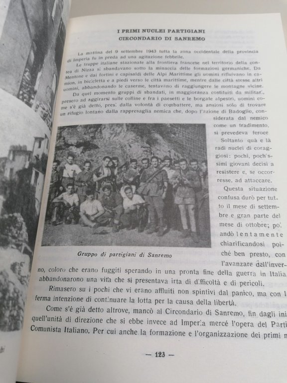 L'Epopea Dell'Esercito Scalzo Libro Mascia Resistenza Imperiese Prima Edizione