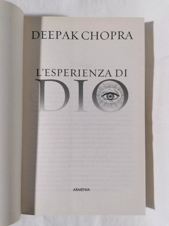 L'Esperienza di Dio - Deepak Chopra - Armenia 2019 Libro …