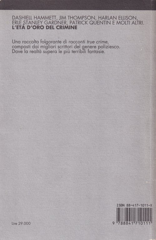 L'Età d'oro del crimine