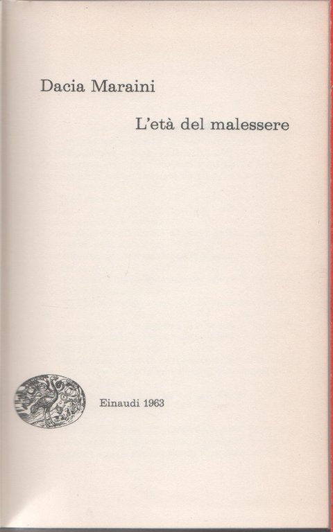 L'eta' del malessere - Dacia Maraini | Immagine Gallery 2