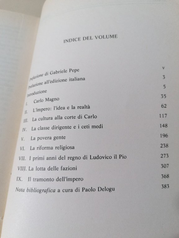 L'Impero Carolingio Libro Fichtenau Universale Laterza 1^ Edizione 1986 Pepe
