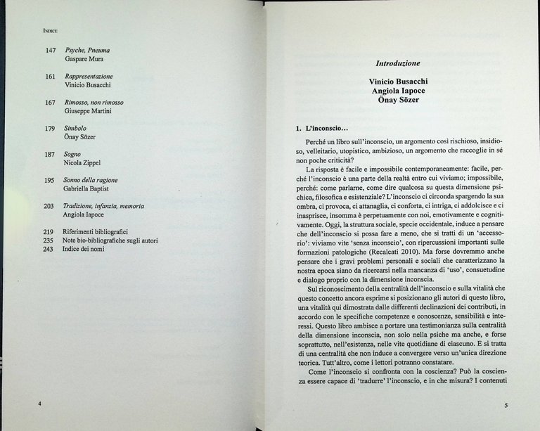 L'Inconscio a più voci - Libro Busacchi Iapoce Sozer, Psicoanalisi …