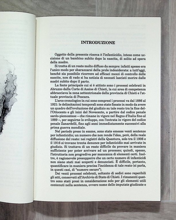 L'Infanticidio in Abruzzo tra Ottocento e Novecento Libro Chiaverini Bastogi