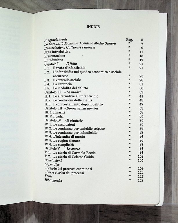 L'Infanticidio in Abruzzo tra Ottocento e Novecento Libro Chiaverini Bastogi