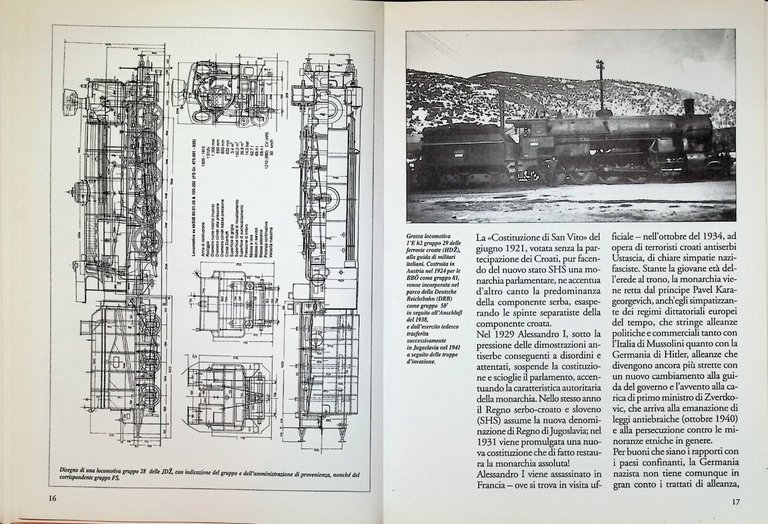 L'Occupazione Italiana di Slovenia e Croazia 1941-43 Locomotive Libro Cornolò