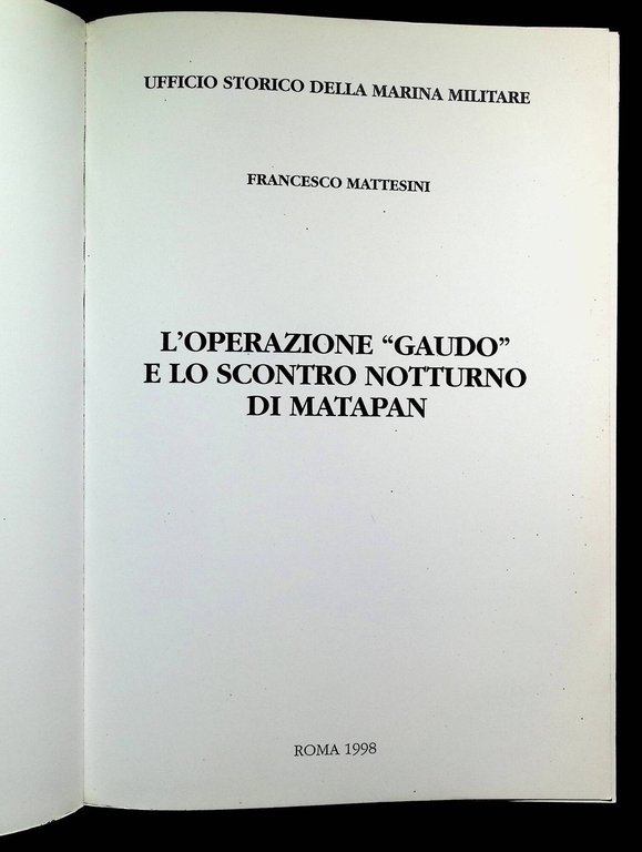 L'operazione gaudo e lo scontro notturno di Capo Matapan
