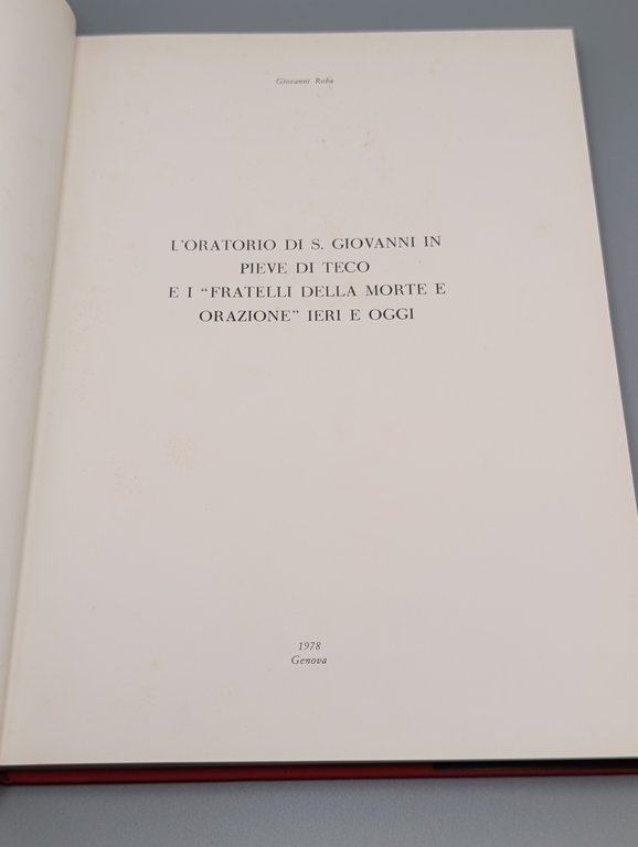 L'Oratorio di S. Giovanni in Pieve di Teco e i …