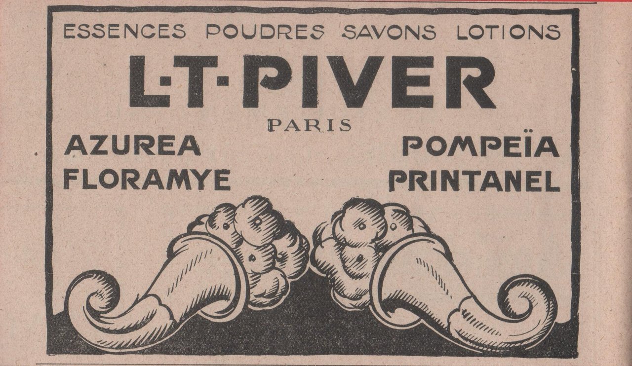 L.T. Pivier, Paris. Esseces, poudres, savons, lotions. Advertising 1926 | Immagine principale