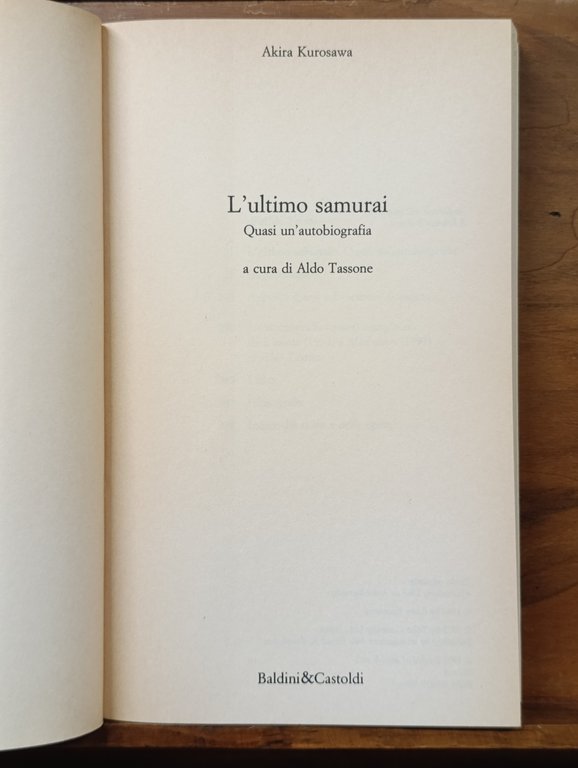 L' ultimo samurai : quasi un'autobiografia | Immagine Gallery 6