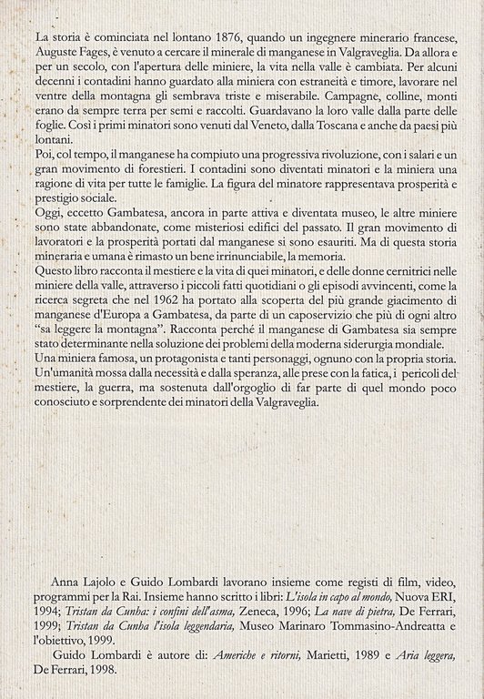 L'Uomo che sa leggere la Montagna. Minatori Miniere Manganese | Immagine Gallery 2