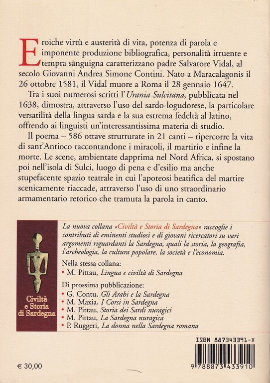 L'Urania Sulcitana di Salvatore Vidal : classicità e teatralità della …